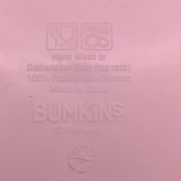 Bumkins Silicone Grip Divided Plate For Babies & Toddlers Pink Suction Base - Picture 4 of 11